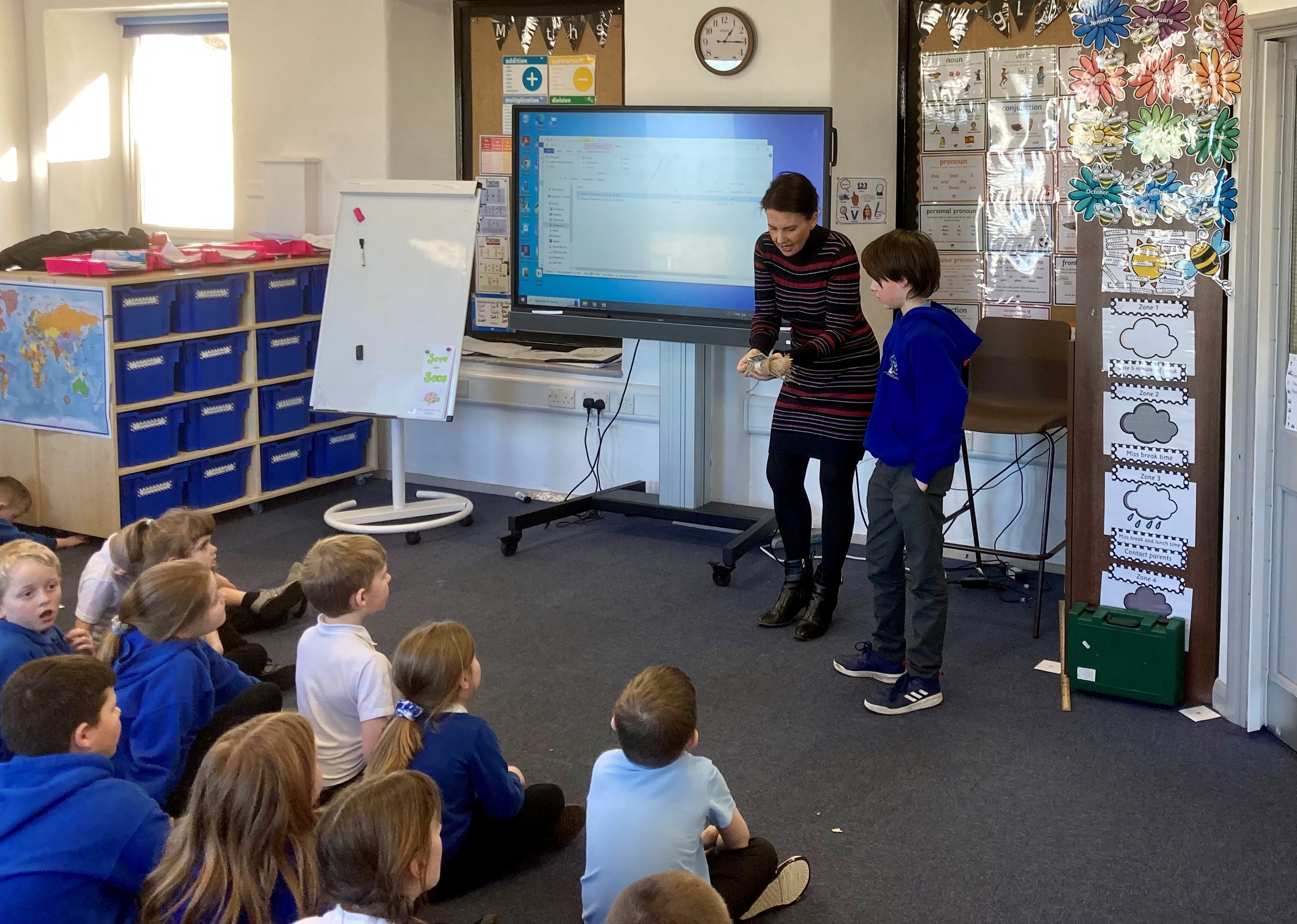 Trudy Harrison at Parton Primary School