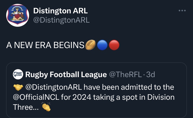 Distington ARL Are Set To Join The National Conference League For 2024 ...