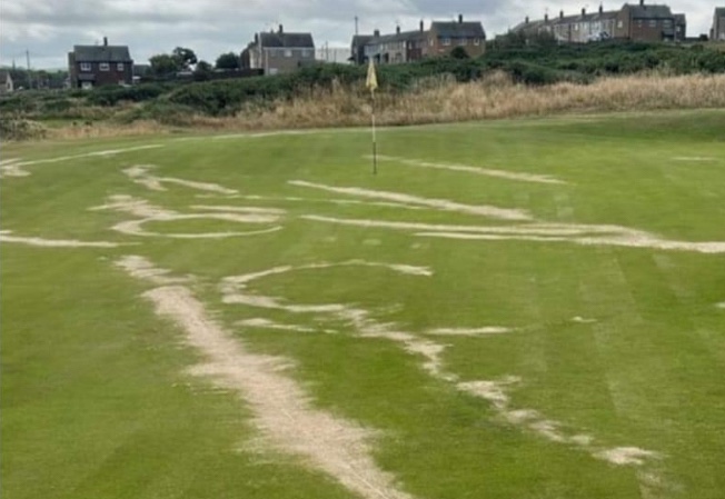 Golf Course Damage. Sign Police Appeal For Witnesses After Motorbikes Damage Cumbrian Golf ...